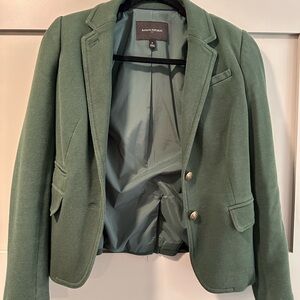 Banana Republic Women's Forest Green Tailored Blazer